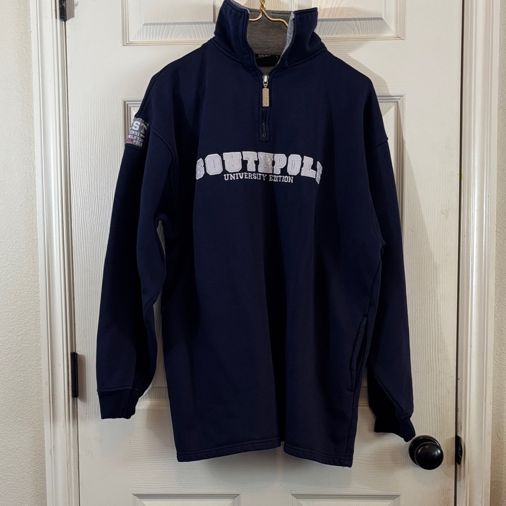 South Pole Navy Zip-Up Jacket